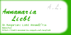 annamaria liebl business card